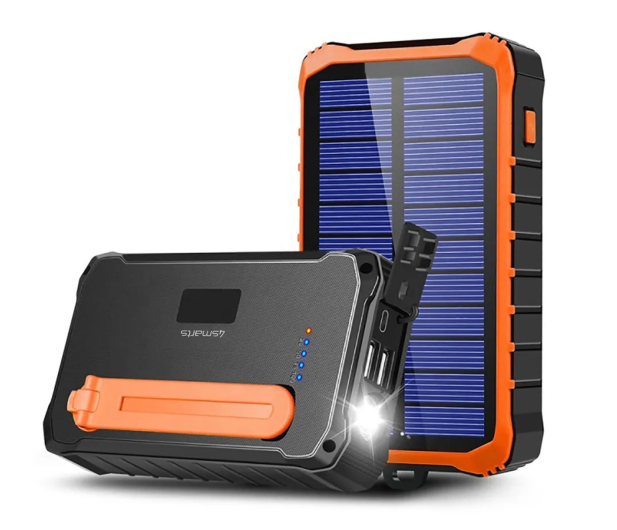 4smarts Powerbank solarny Prepper 12000mAh szary - 1344062 - zdjęcie